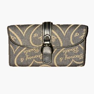 Dooney & Bourke Black and Tan Wallet